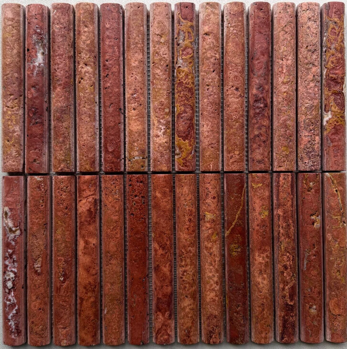 Lulu red travertin - flute