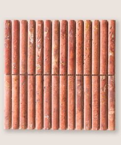Lulu red travertin - flute