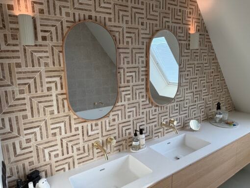 Harlow emperador light marble - sample - Afbeelding 2