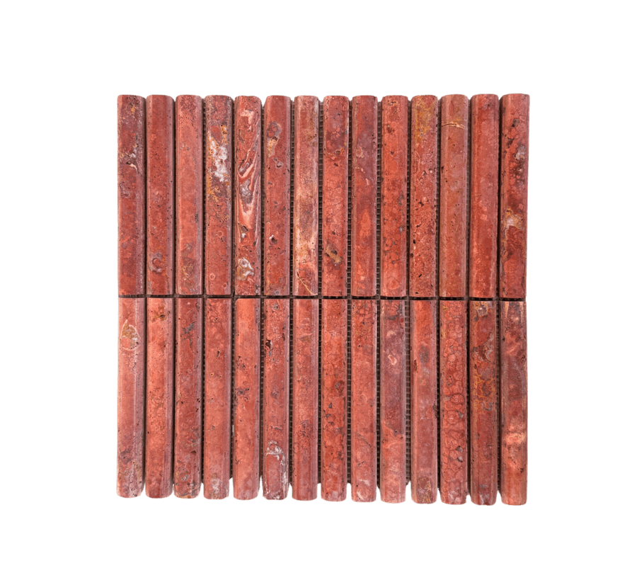 Lulu red travertin - flute