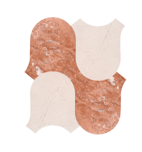 Dune tea rose / crema marfil